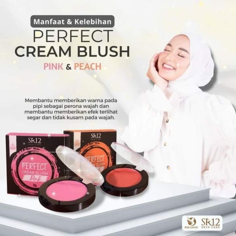 PERFECT CREAM BLUSH SR12 | MAKE UP BLUSH ON CREAM | TAHAN LAMA PERONA PIPI  PEMERAH PIPI ALAMI | PIGMENTED | AWET &amp; TAHAN LAMA BPOM