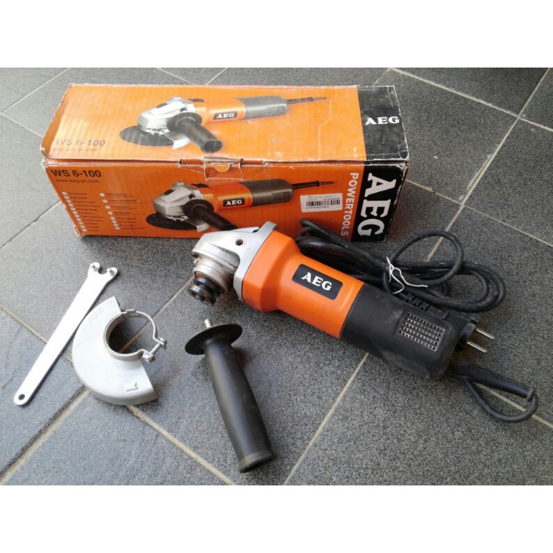 AEG MESIN GERINDA TANGAN 4" WS 6 100 - GURINDA 4 INCHI - GRINDA 4 IN