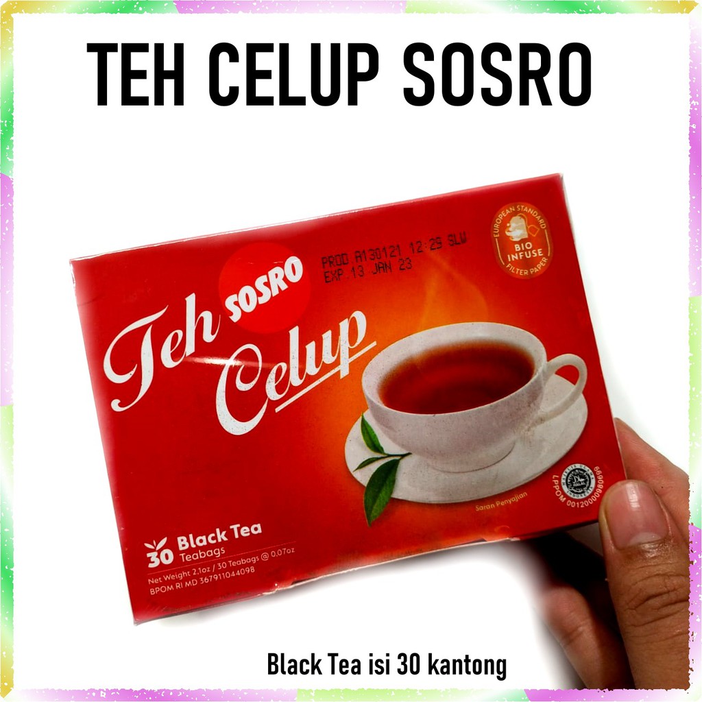 

Teh Celup Sosro isi 30 sachet Teh Seduh Celup Black Tea 30teabag