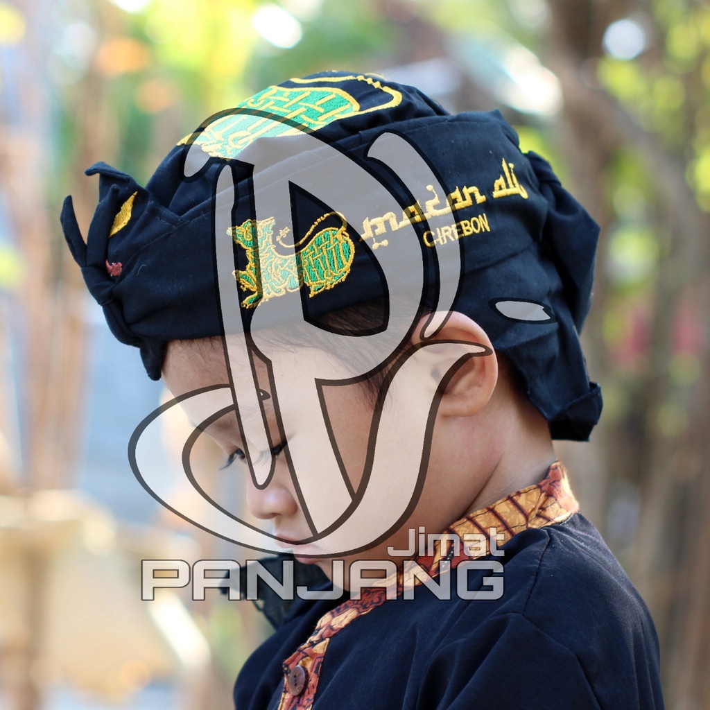 Tetopongan Macan Ali Cirebon anak anak - Blangkon Anak Macan Ali Cirebon