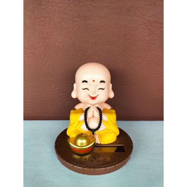 Hiasan Buddha Maitreya kuning