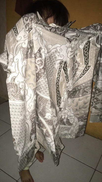 Kemeja Batik Pria Lengan Panjang Size M L Xl Xxl  Bswart Batik Hrb026 Kenongo Hem Panjang Padi