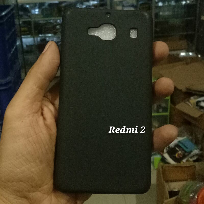 Case Redmi 2 Note 2 Black Matte Soft Tebal Bahan Terbaik
