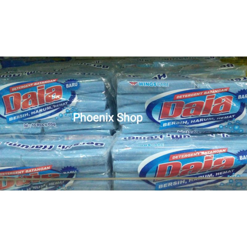 DAIA SABUN CUCI BATANG DETERGENT BATANGAN 10x60g DETERJEN