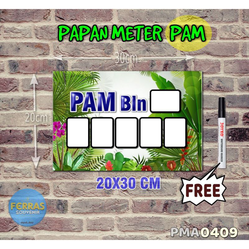 

Ferras Papan Meter Listrik PLN PAM motif Unik - Tropical 09