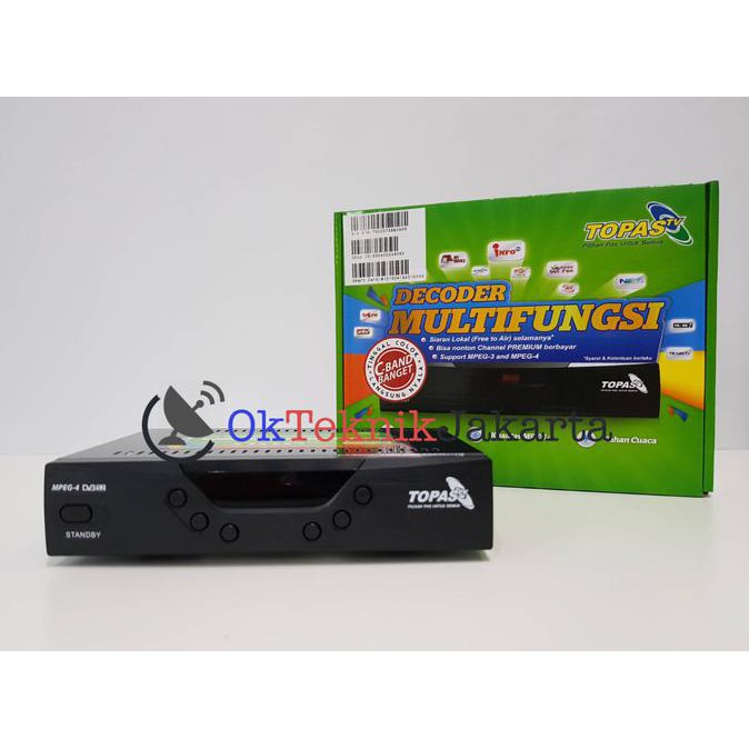 Spesial Receiver Parabola Topas TV Mpeg 4 HD Free all channel 1 tahun