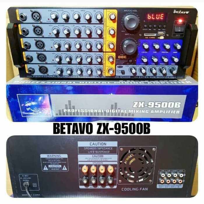 AMPLI KARAOKE BETAVO ZX 9500B BLUETOOTH PROFESIONAL DIGITAL MIXING BISA KARAOKE DR YOUTUBE