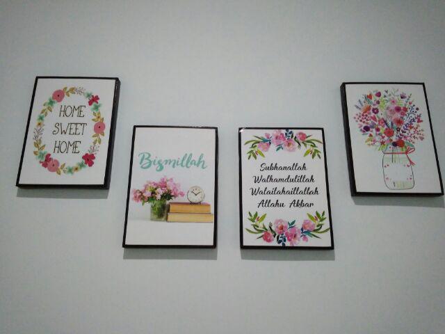 Walldecor Monstera Tropical List Hitam