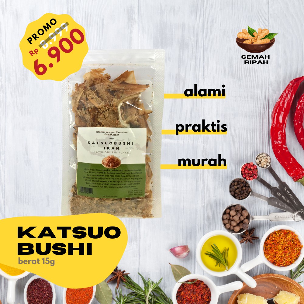 

Katsuobushi Halal Bonito Flakes Cakalang Serut Cakalang Asap Takoyaki Bumbu Tabur Penyedap Rasa