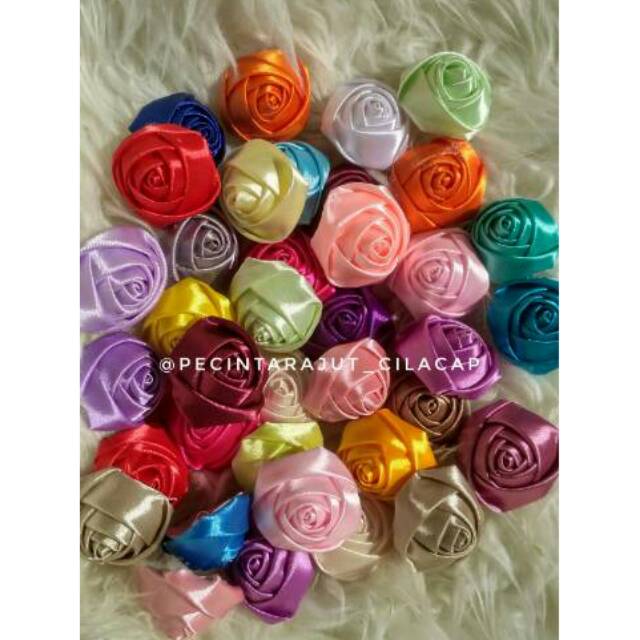 

Aplikasi Rosebude 4cm / lusin /12pcs bagus murah