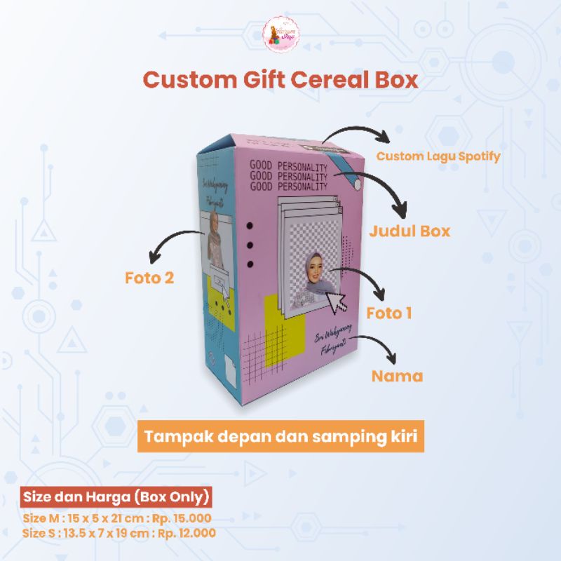 

CEREAL BOX CUSTOM/ BOX GRADUATION/BIRTHDAY/GIFTBOX