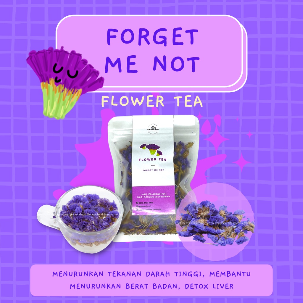 

Forget Me Not Flower Tea / Teh Bunga / Teh Herbal