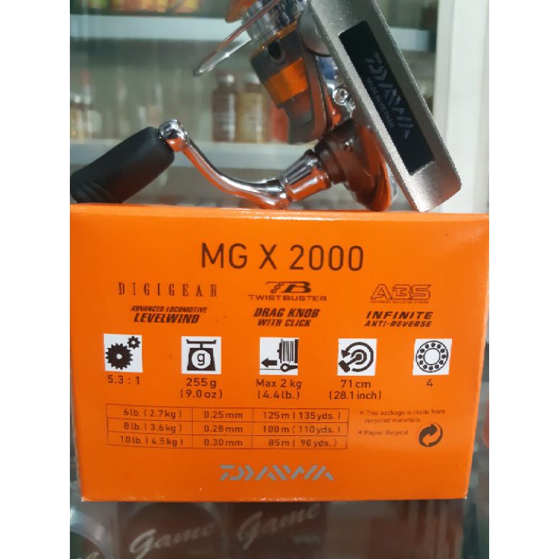 reel daiwa mgx 2000