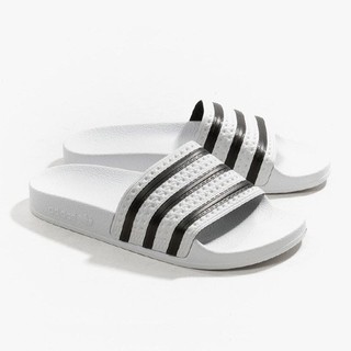 Sandal Adidas ADILETTE SLIDES WHITE CORE BLACK 280648 ORIGINAL | Shopee  Indonesia