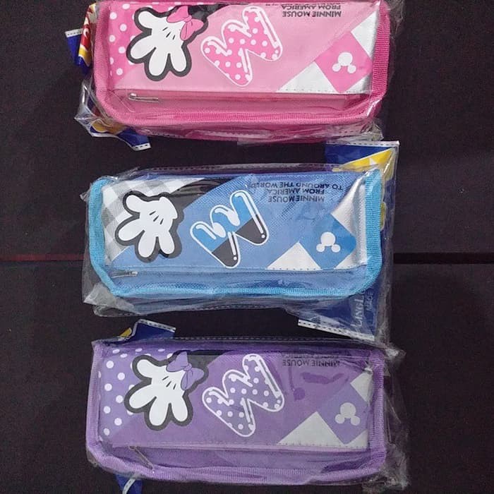 

Kotak pensil resleting minnie mouse no.1835