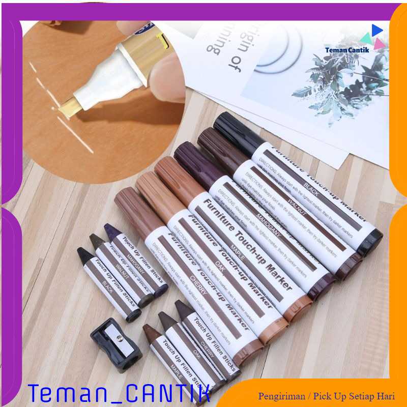 

TC-DA1 Yongli Set Spidol Pewarna Kayu Wood Repair Sticks Marker 12 PCS YL228