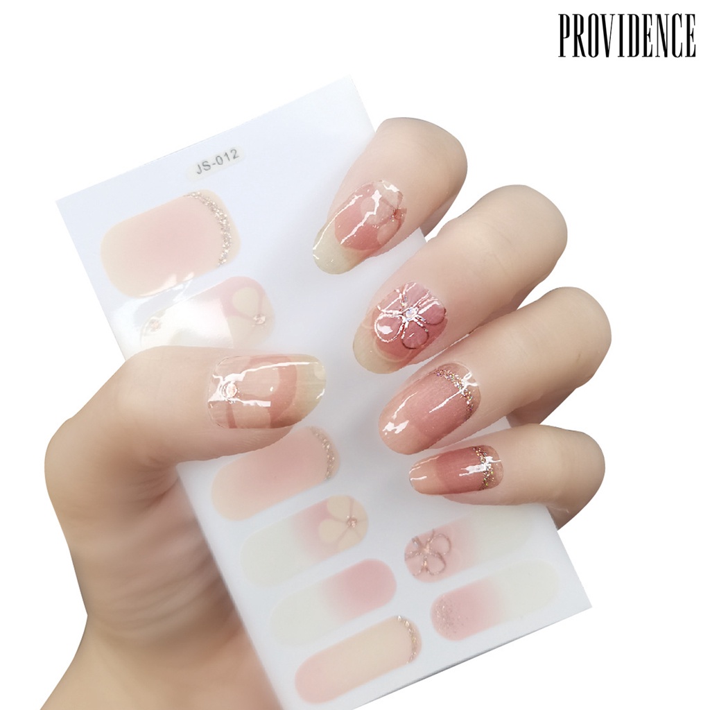 Providence Nail Polish Film Back Glue Vivid Patterns Ultra Thin Full Waterproof Environmentally Nail Stickers for Manicure