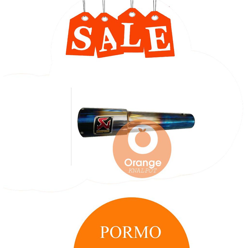 Knalpot Racing Akrapovic GP Halfblue Silincer