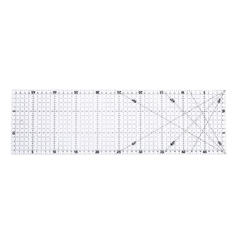 Penggaris Jahit Quilting Ruler Akrilik Tebal Desain Patchwork Ruler Penggaris Pola 15cm X 50cm Untuk Alat Jahit