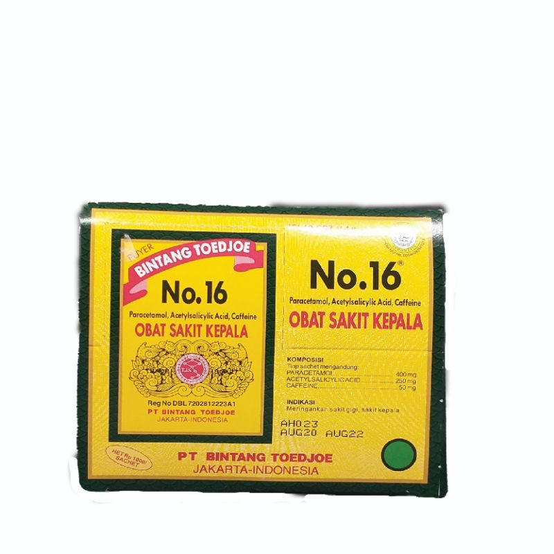 

PUYER BINTANG TOEDJOE NO 16 ISI 12 SACHET
