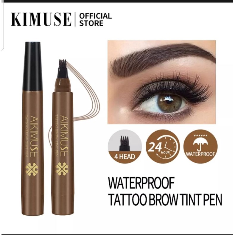 [READY STOCK &amp; COD] AIKIMUSE 4 COLOR WATERPROOF TATTOO BROW TINT PEN | AIKIMUSE EYEBROW TATTOO BROW TINT PEN | AIKIMUSE EYEBROW LIQUID PENCIL