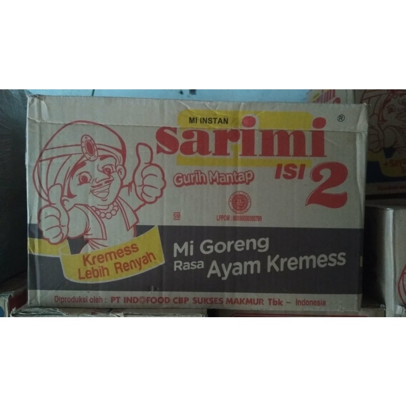 

Sarimi goreng isi 2 Ayam Kremes