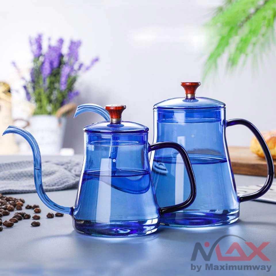 Kendi / Pitcher / Jug / Teko BORREY Teko Pitcher Teh Kopi Jus Borosilicate Glass Leher Angsa TP-855