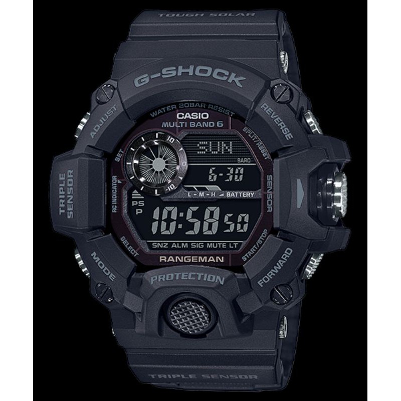 Jam Tangan Pria Merk G Shock Rangeman Type GW-9400BB Original Bm Baterai Free Box Set