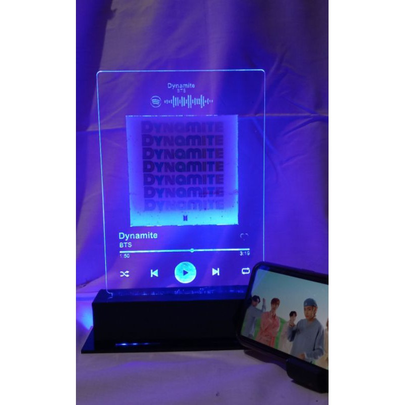 AKRILIK SPOTIFY COSTUM LED UKURAN A5 | Shopee Indonesia