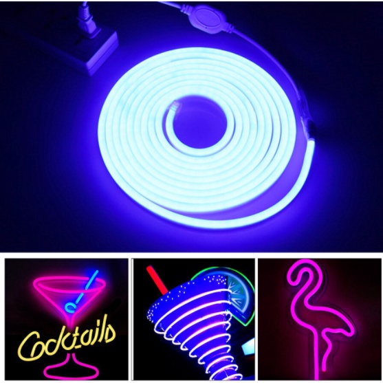 NEON FLEXIBLE 12V 5m LAMPU LED SELANG 12v PANJANG 5M KUALITAS SUPER 12V