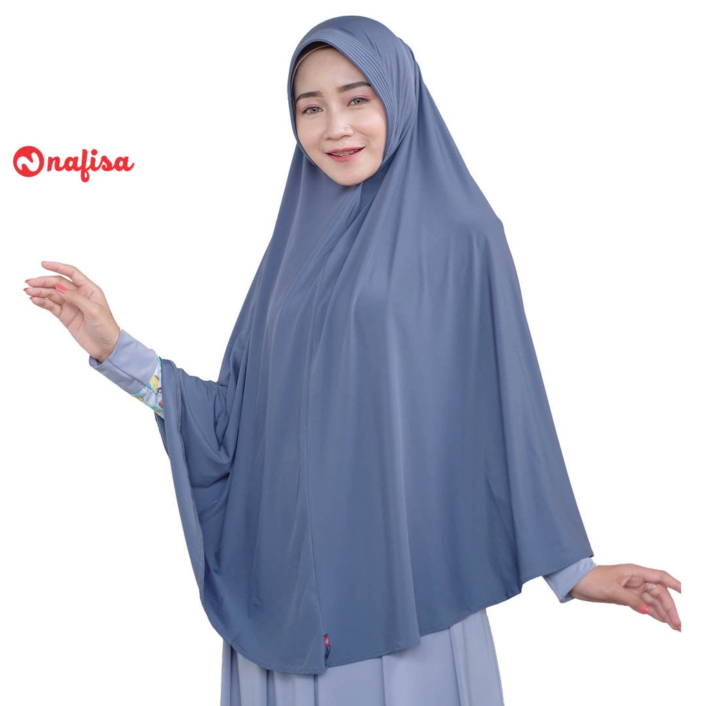 Jilbab Instan Bergo Nafisa Fariha - Hijab Syari Casual Khimar Pet Kecil Kerudung Jumbo Instan Sayri