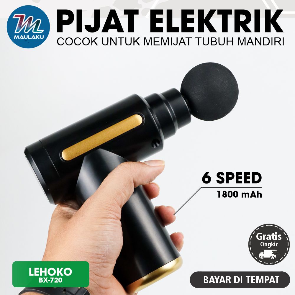 Alat Pijat Elektrik Punggung Kaki Tangan Getar Massage Gun Rechargeable BX720