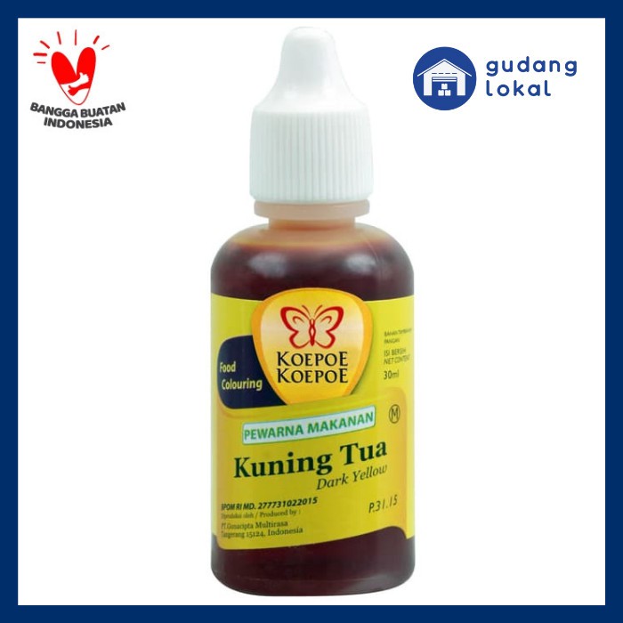 

Pewarna Makanan Kuning Tua Koepoe Koepoe 30Ml