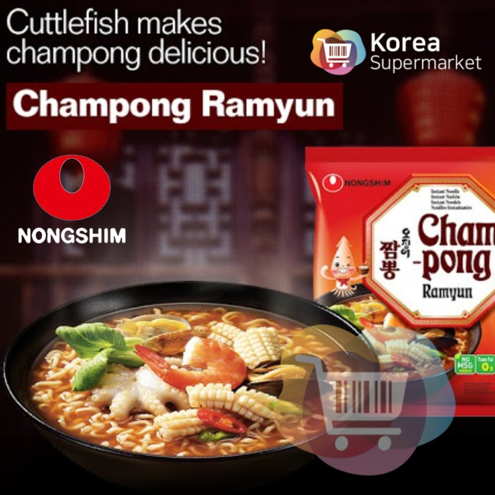 [PRODUK DISKON] Nongshim Champong Mie Instan Cumi-Cumi 124 gr