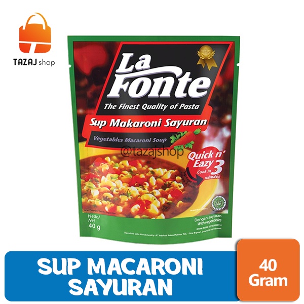 

La Fonte Sup Macaroni Sayuran 40gr