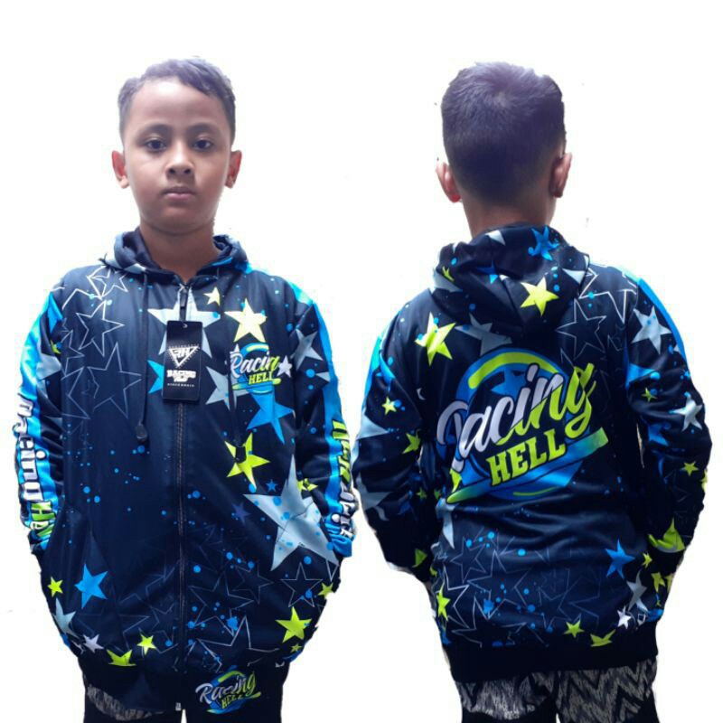 Terlaris Jaket Racing Anak Printing