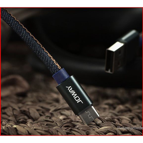 Data Cable Micro JOWAY Denim Leather Winding LM19 Micro USB 1M Original 100%