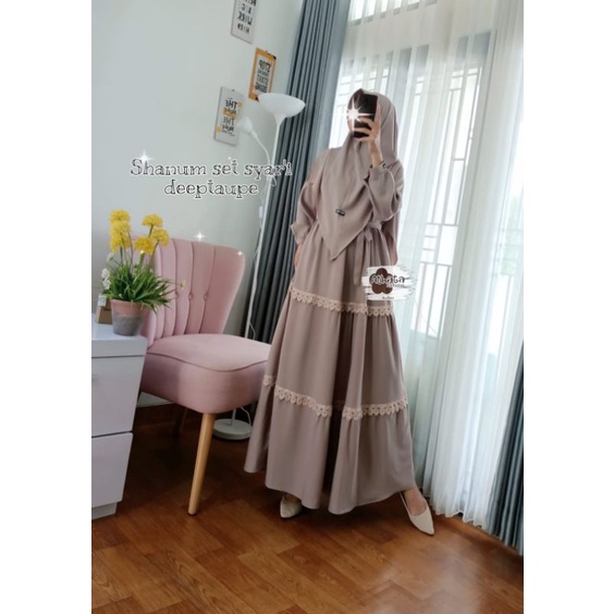 [AGEN RESMI ATHATA] SHANUM SET ORI ATHATA BY DZEE GAMIS SET KHIMAR JUMBO TERBARU 2022