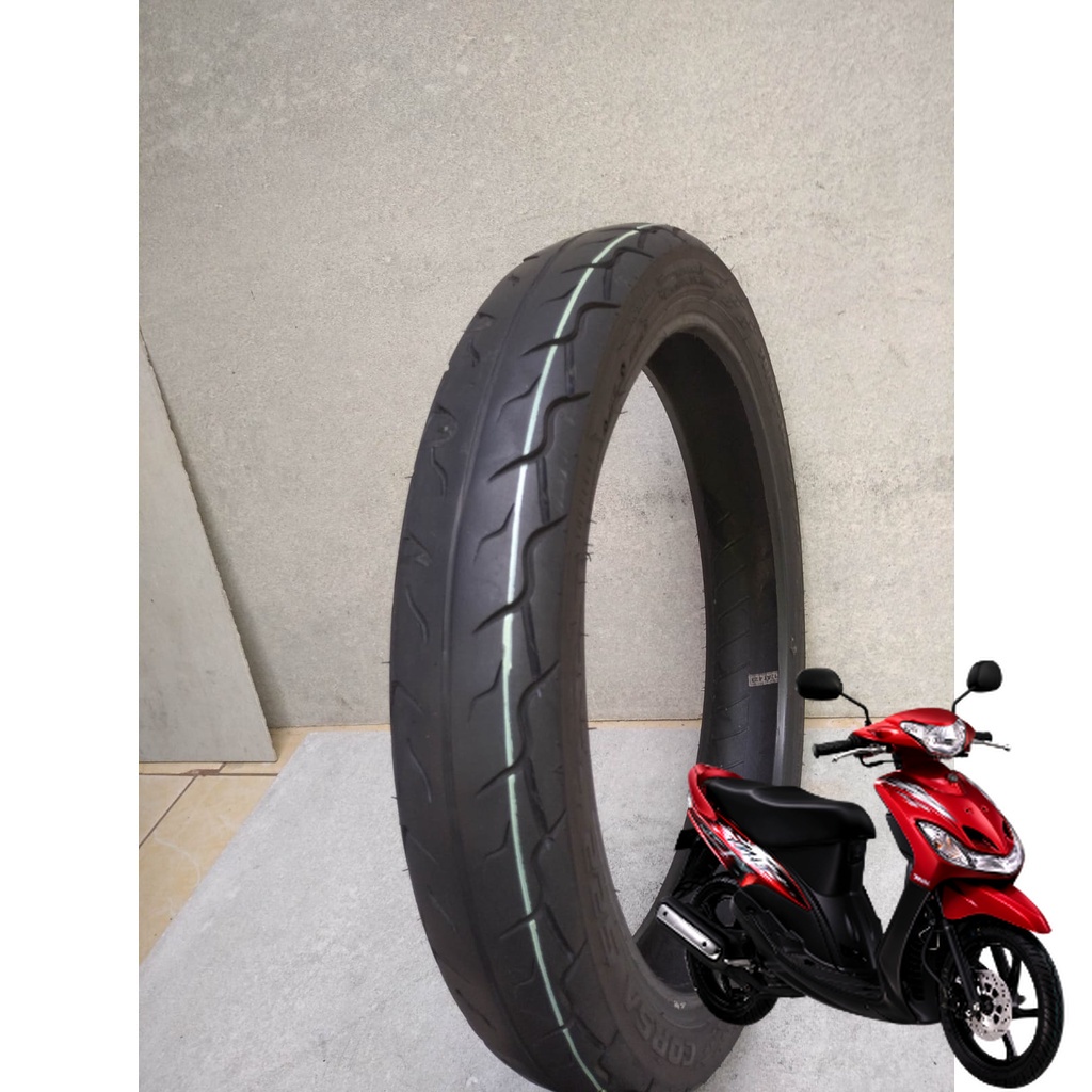BAN MIO SMILEDEPAN UKURAN 80/90 RING 14 NON TUBLES MERK CORSA S22 TERJAMIN
