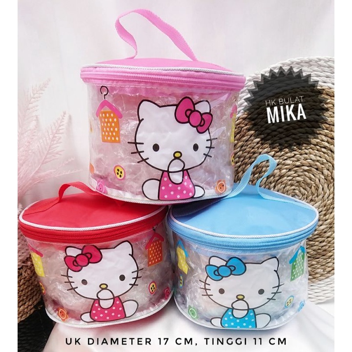 POUCH KOSMETIK MIKA BULAT KARAKTER