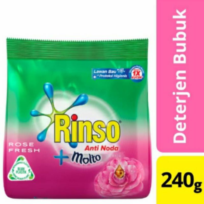 Rinso Molto Bubuk Rose Fresh 240 gr
