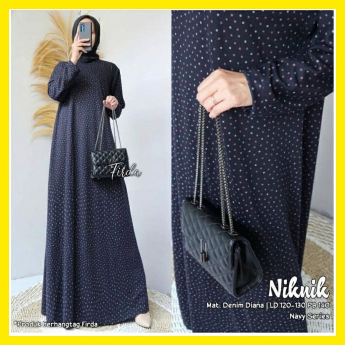 Gamis wanita GAMIS KAOS DENIM ADEM WANITA MUSLIM JUMBO DRESS LENGAN PANJANG CASUAL - Marun jumbo ter