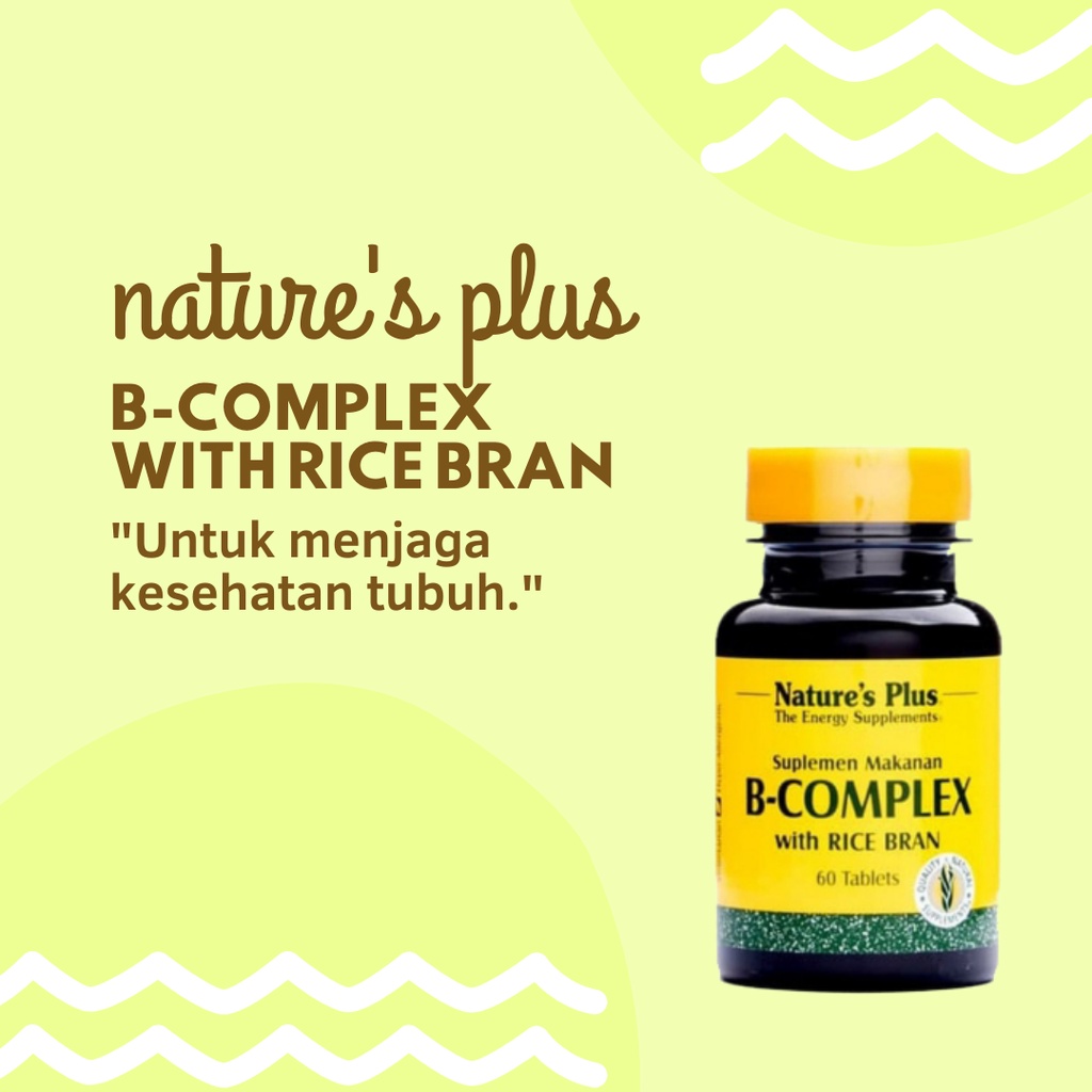 NATURE'S PLUS B COMPLEX ISI 60 CAPS