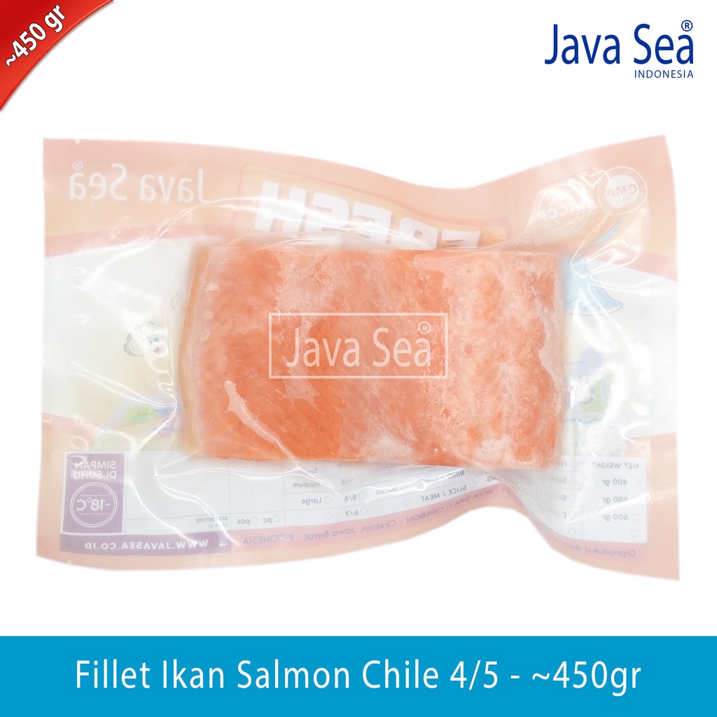 

Fillet Ikan Salmon Chile 4/5 pack 400-500gr Import