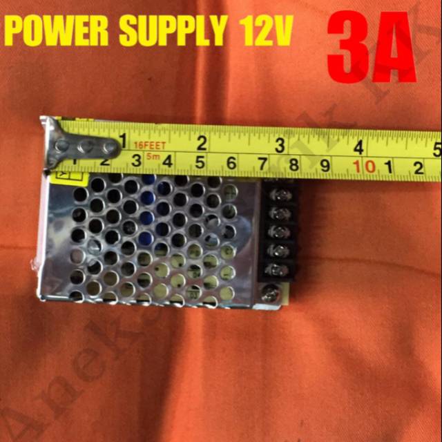POWER SUPPLY 12V 3A JARING Trafo 3 A Ampere Adaptor 3Ampere LED STRIP CCTV No Kipas