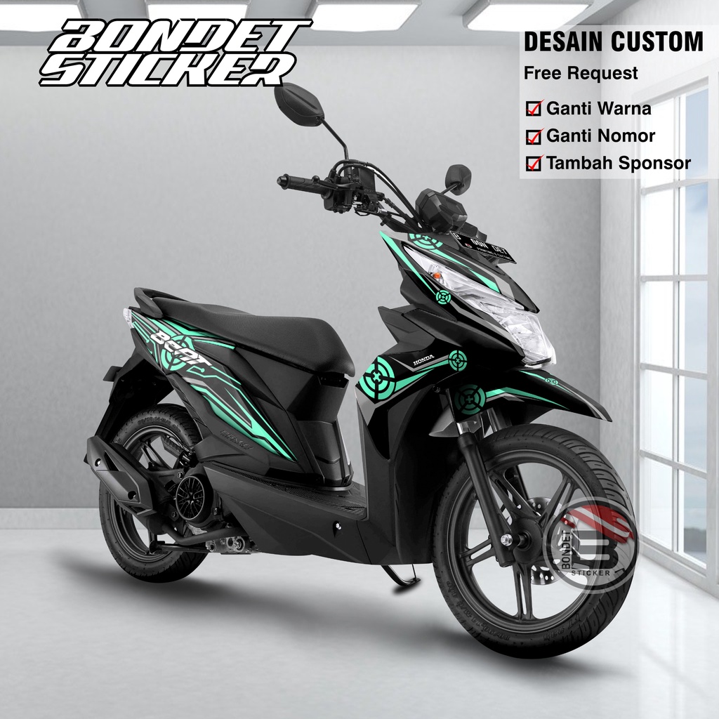 Honda Decal Beat Street  2018 Full Body Stiker Beat Street 2018 Racing Variasi Sticker Dekal