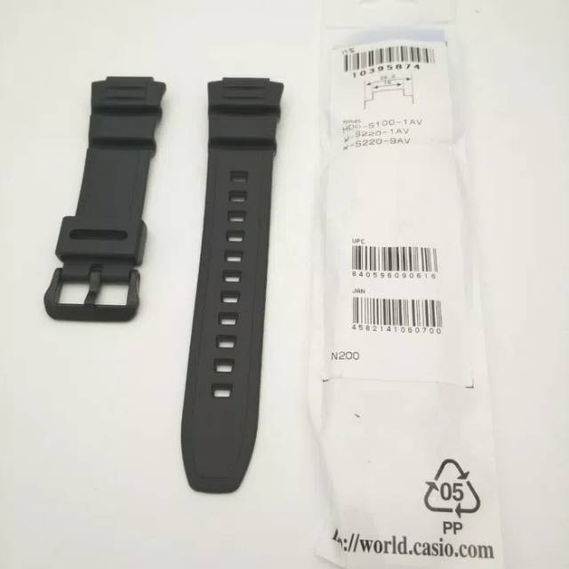 Tali Casio Tali Jam Tangan Casio W-S220-1B W S220 1A Strap Jam Tangan Casio Original