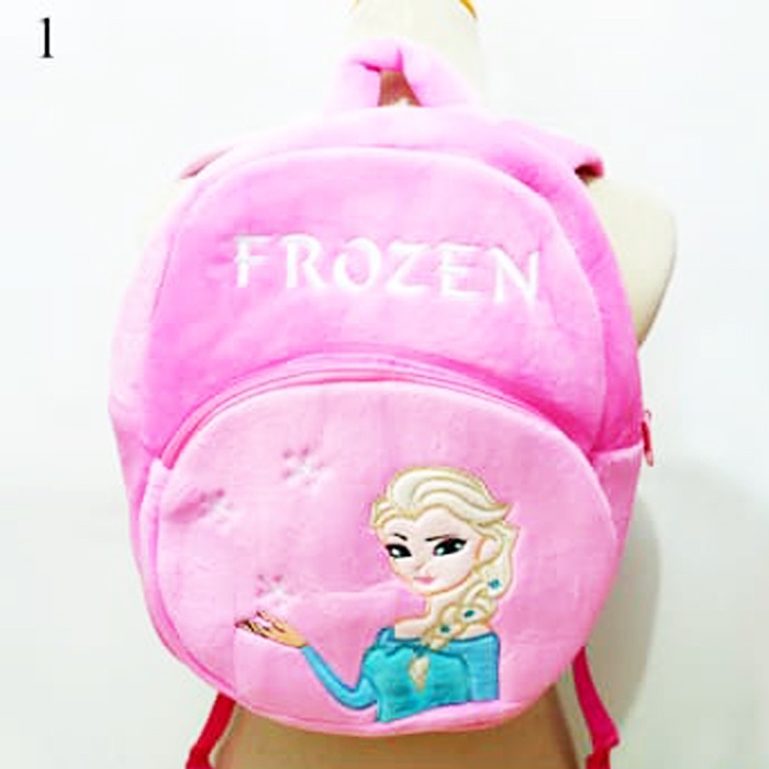 Tas Ransel L untuk sekolah SD TK SMP SMA boneka elsa anna olaf frozen natal