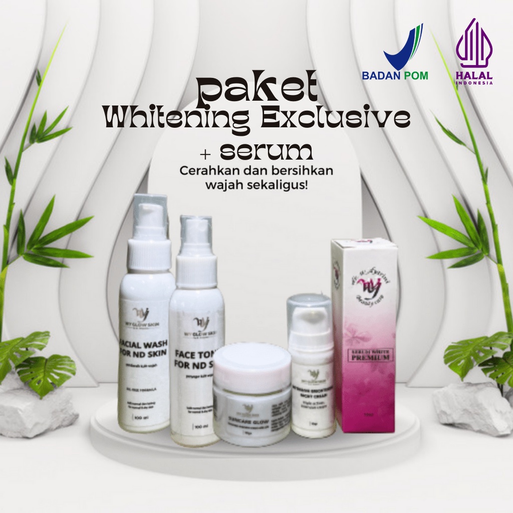 Paket Skincare Whitening Bpom + Serum Dr. Widyarini Whitening Exclusive + Serum Skin Care Pemutih Pencerah Wajah Untuk Kulit Normal dan Kering BONUS Hand Sanitizer &amp; FREE Packing Bubble Wrap