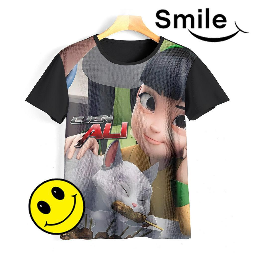 Kaos Anak Ejen Alicia Baju 3D Ejen Alicia Hero Ejen Ali 02EAC008 Untuk Usia 1-12 Tahun - SmileyArea
